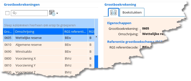 grootboekrekeningen