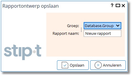 RapportOpslaan
