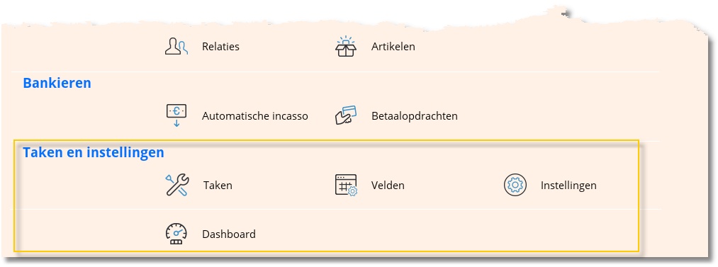 TakenEnInstellingen